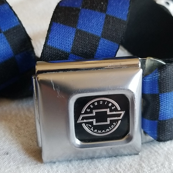 3/22!!! Checker Chevy Buckle Belt Vintage - Picture 3 of 6